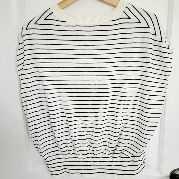 Banana Republic Factory Stripe Sweater Sz M - Picture 2 of 7